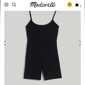 madewell Knit Biker Unitard size XS in black - new with tags